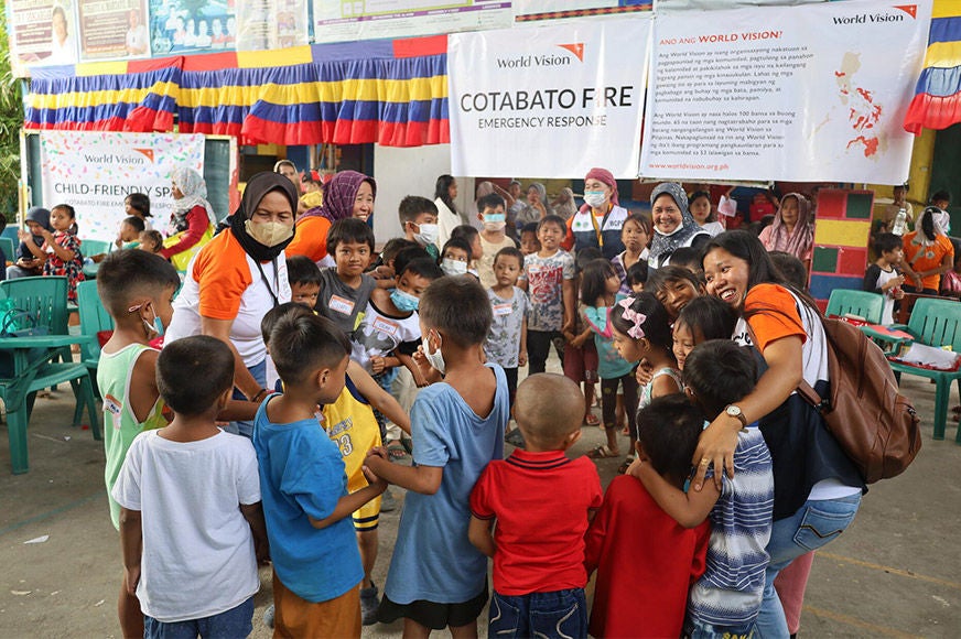 Children participate in psychological first aid training as part of the World Vision Childhood Rescue Project in Cotabato. (Philippines, 2023)