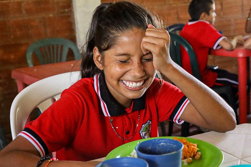 Children are losing their education because of hunger. Nutritious school lunches help students focus and ensure they have enough to thrive. (Colombia, 2024)